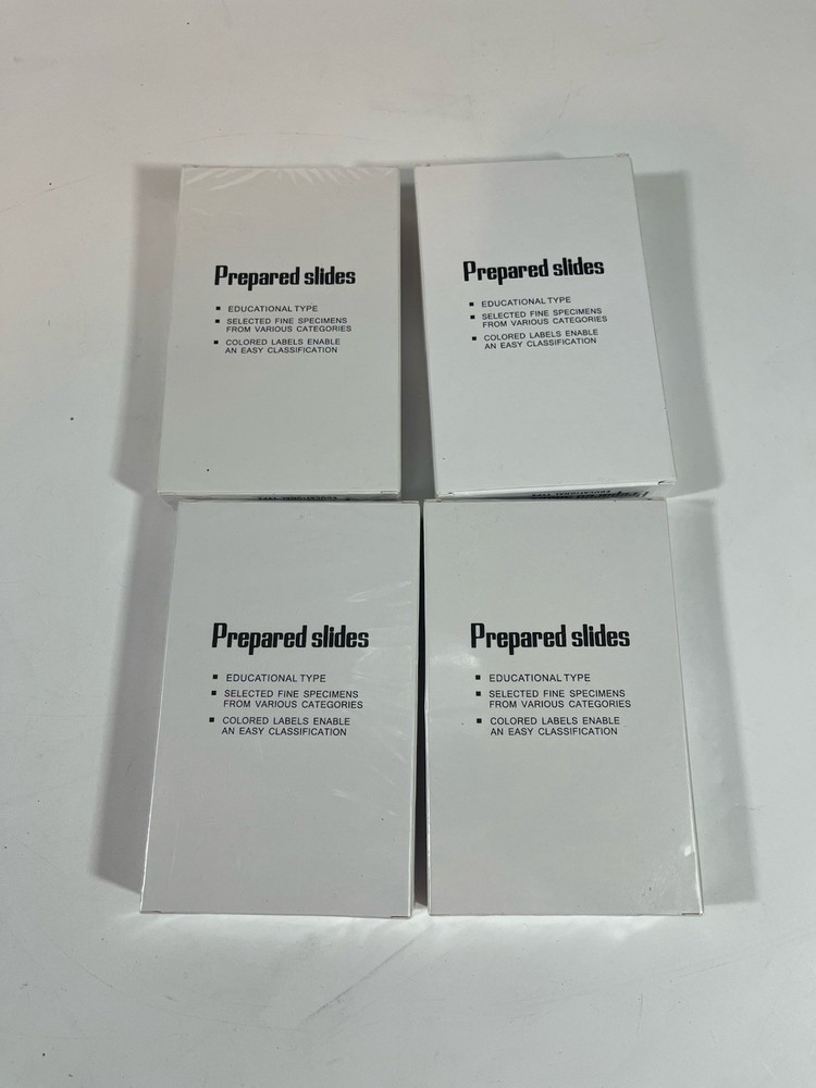 Prepared Microscope Slides Lot Educational Type
