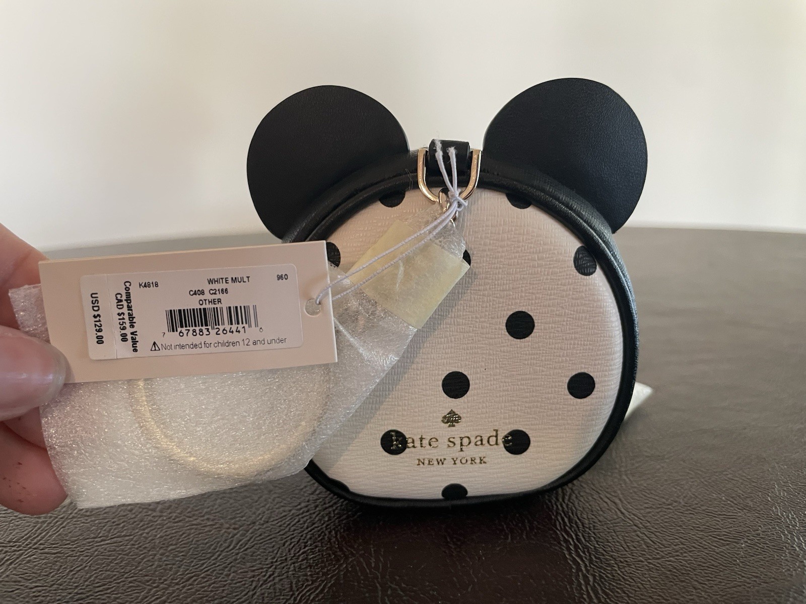 Kate Spade New York Disney Minnie Mouse Small Coin Purse or AirPod Case