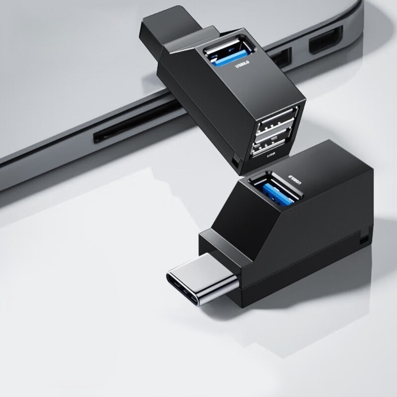 USB Type C 3 Port Splitter Adapter 5Gbps Speed Wide Compatibility