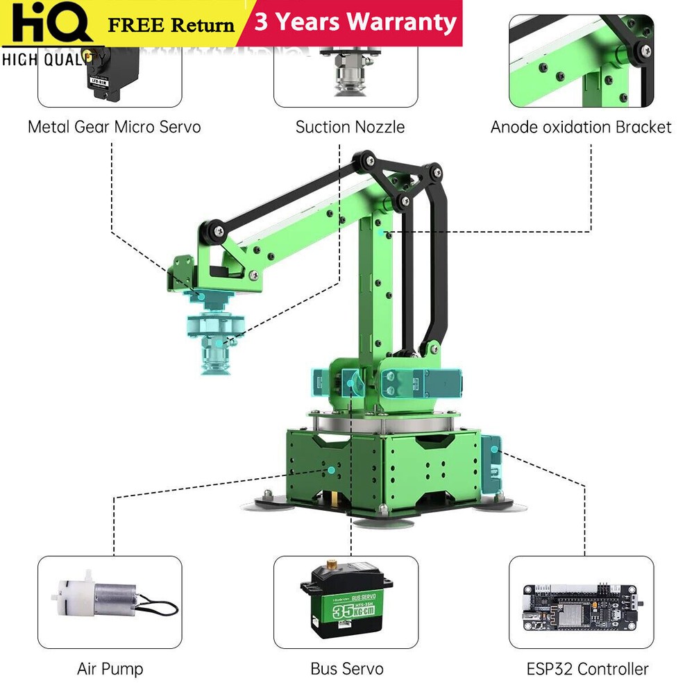 Hiwonder MaxArm Advanced Kit Robotic Arm Open Source Mechanical Arm for Program