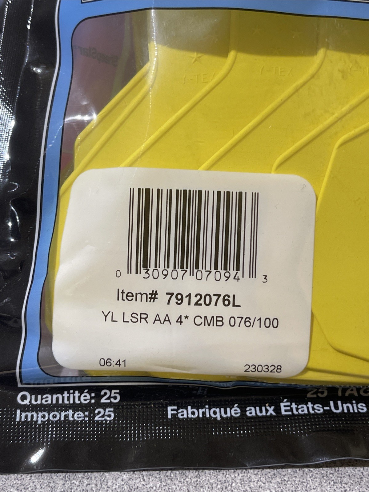Y-Tex 4 Star Large Cattle Tags 25 Pack, 2 Piece Ear Tag System, Yellow, 76-100