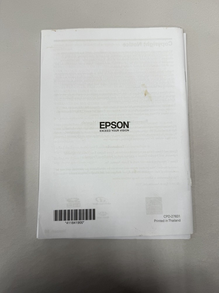 Epson Stylus NX420 Series Quick Guide & Software CD Set