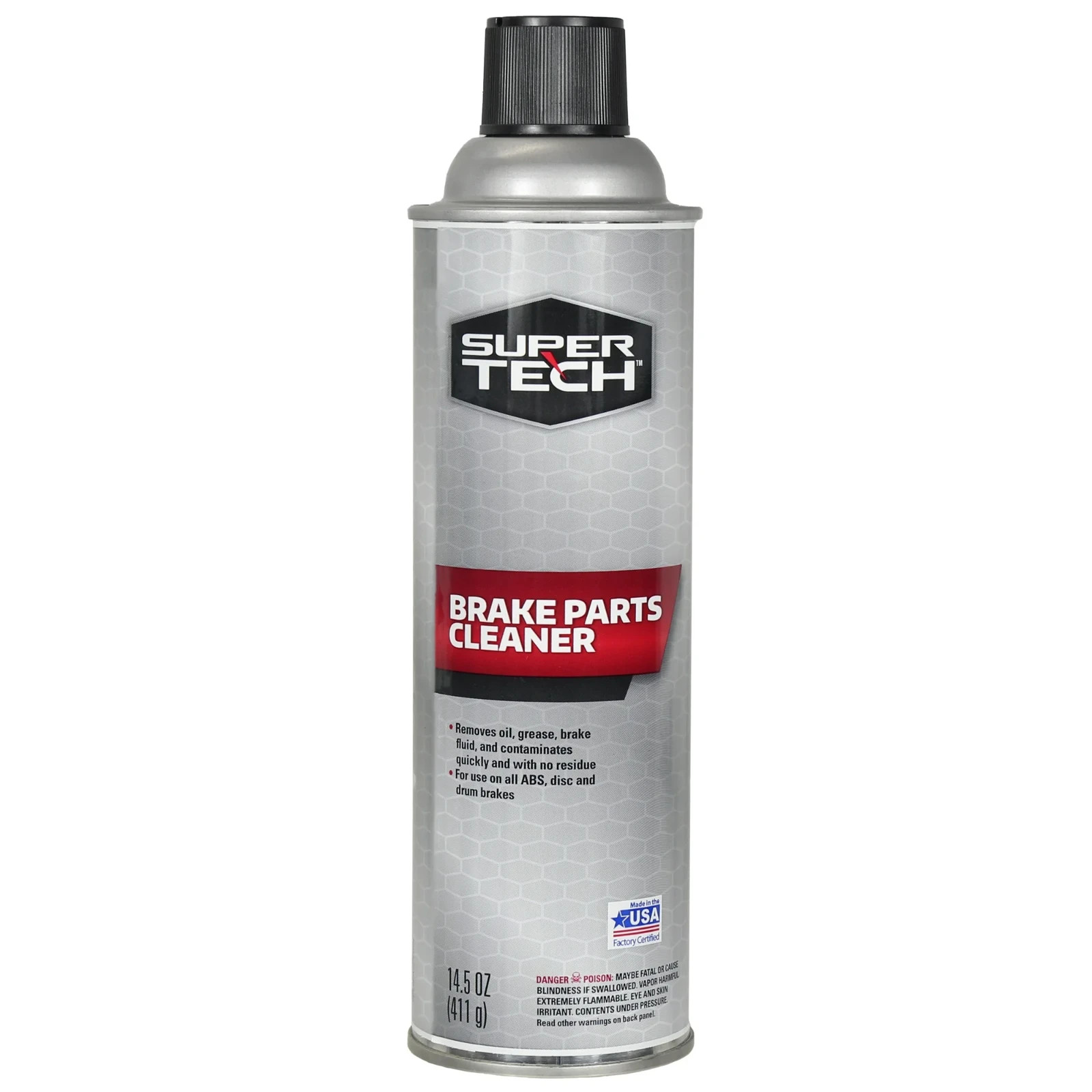 (2 Pack) Super Tech Brake Parts Cleaner, Fast-Drying Spray, 14.5 oz