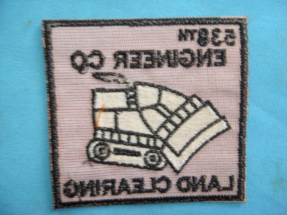 VIETNAM WAR PATCH, US 538th ENGINEER CO. LAND CLEARING