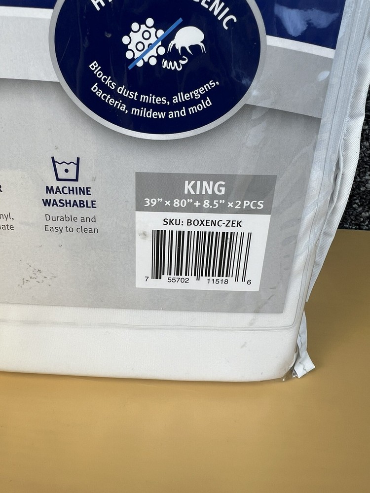 King Size SureGuard Box Spring Encasement Pack - 100% Waterproof, Bed Bug Pro...