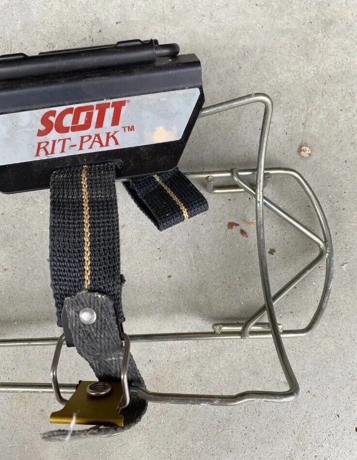 SCOTT 4.5 SCBA RIT PAK PACK FIREFIGHTER FRAME RAPID INTERVENTION TEAM