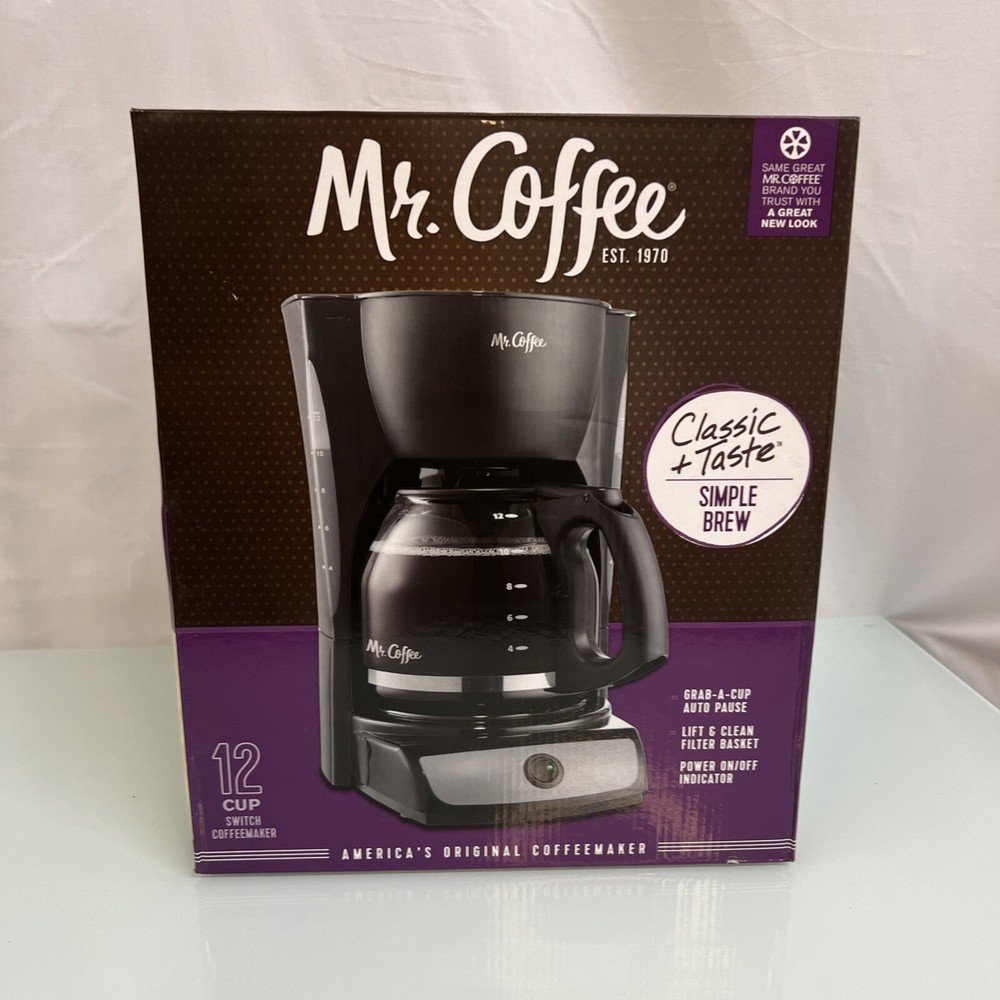 Mr. Coffee 5 Cup 6perks Coffeemaker - Black Programmable Simple Brew