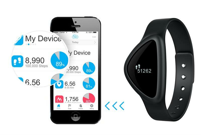 ICHOICE STAR A30 BLUETOOTH WIRELESS ACTIVITY & SLEEP TRACKER - BLACK