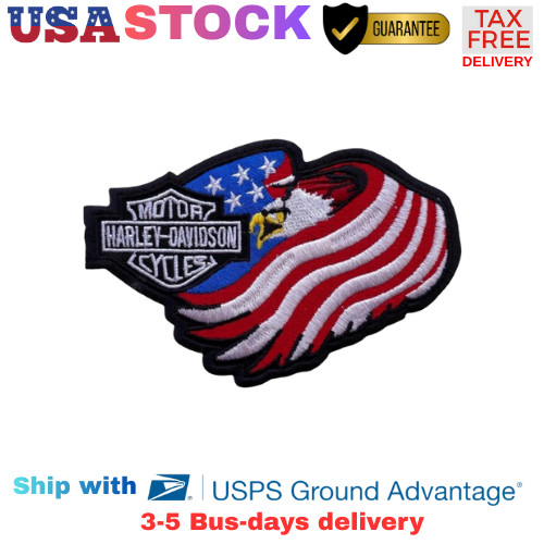 Harley-Davidson 5-Inch American Flag Eagle Patch