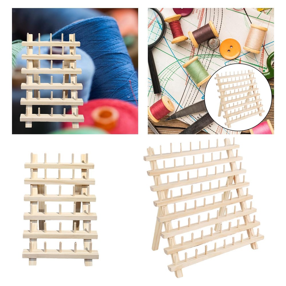 Sewing Thread Rack Spools Roll Sewing Needlework Tools Space Saving Storage