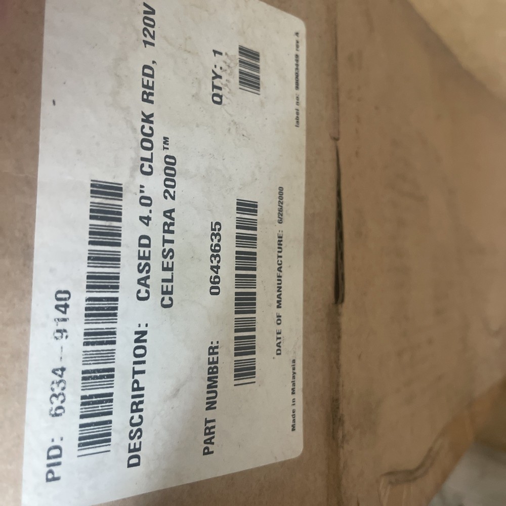 Simplex Clock Model, 6334-9140