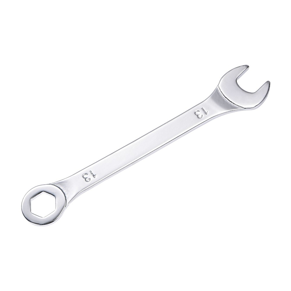 Thin Combination Wrench with Offset 6-Point End Open End for Household 13mm