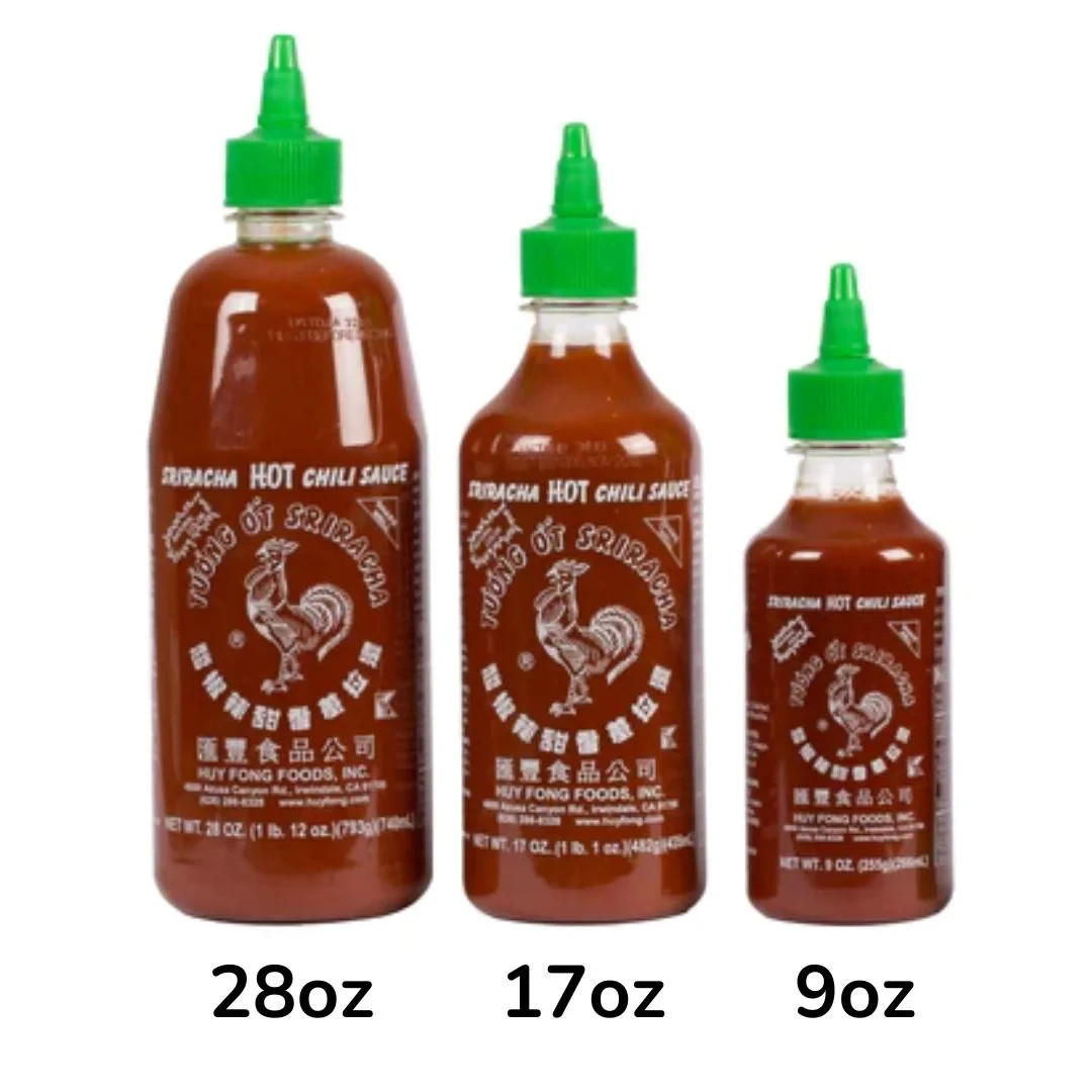 Huy Fong Foods, Sriracha Hot Chili Sauce Bottle, Large 28oz (793g).