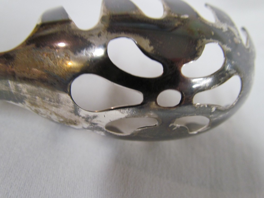 FB Rogers Silverplate Pasta Spaghetti Serving Spoon Fork Utensil Vintage 11"