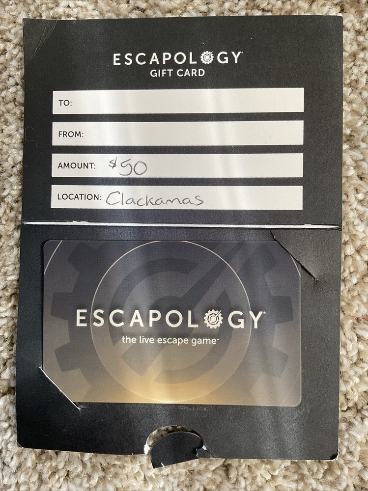 ESCAPOLOGY Gift Card, Worth 50 $