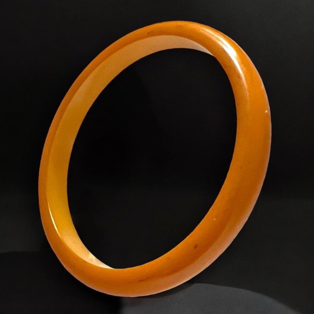 Bakelite Bangle Spacer Stackable Butterscotch Tested Vintage MCM