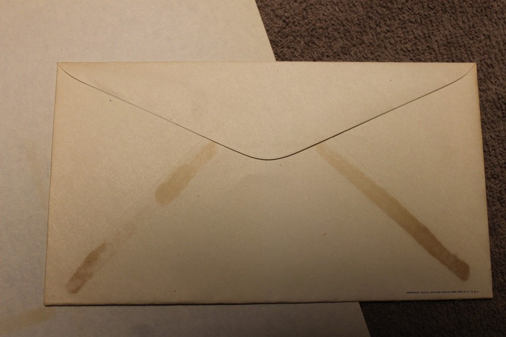 Original WW2 U.S. Home Front Patriotic Letter Head and Matching Envelope Set