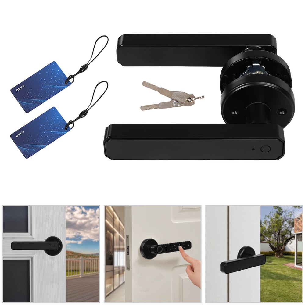Fingerprint Smart Door Lock With Handle Keyless Entry Lock W/ Electronic Keypad