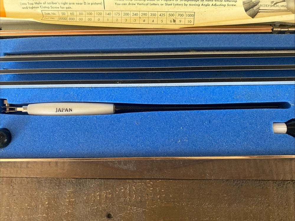 Tech Graphics University Lettering Set TGU3A. Vintage