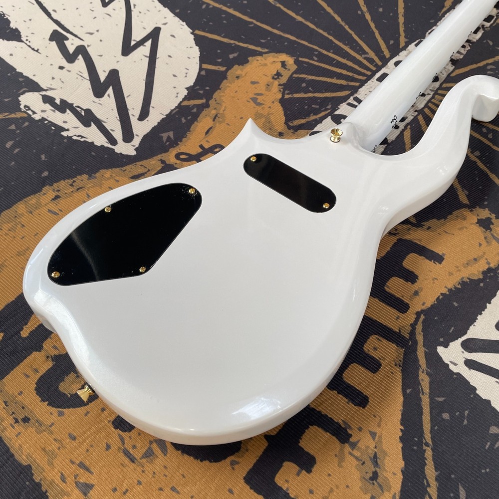 White Cloud Prince Electric Guitar 6String Custom Inlay Free Ship