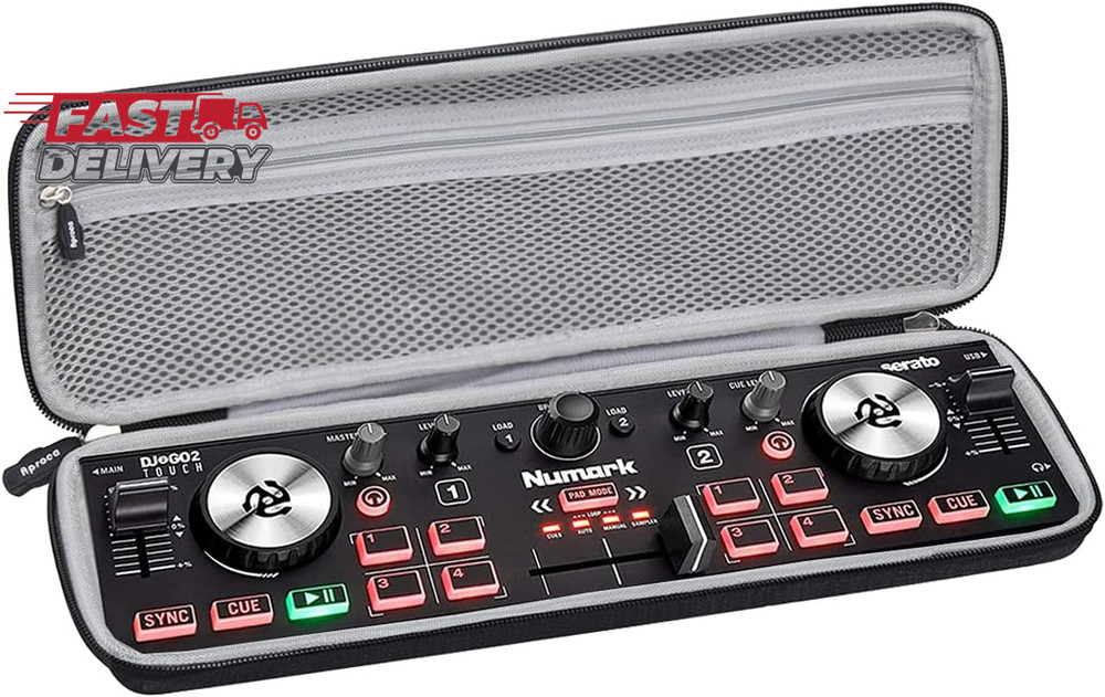 Aproca Case Compatible with Numark DJ2GO2 Touch Compact DJ Controller, Storage P