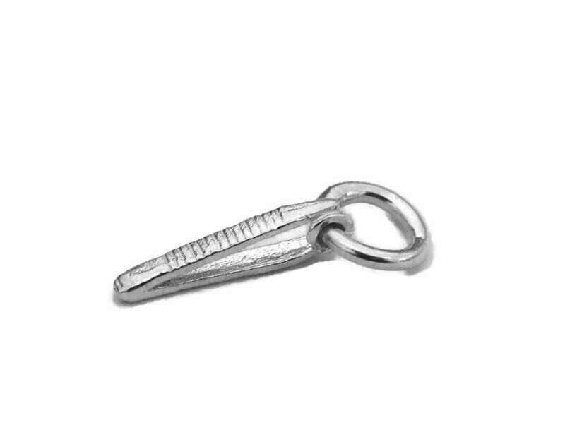 Tiny Tweezer Charm Pendant .925 Sterling Silver