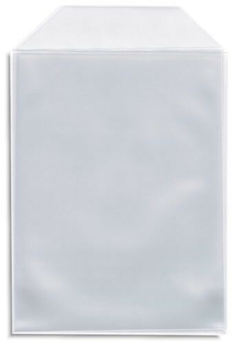 200 Clear CPP Plastic DVD Sleeves with Flap for 14mm DVD Box Arwork & Disc