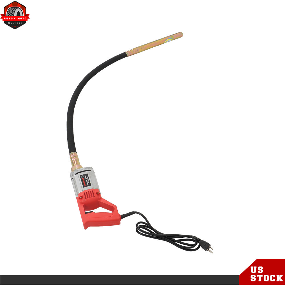 Concrete Vibrator Concrete Vibrabrater 1300W with 6.6 FT Copper Shaft 110V
