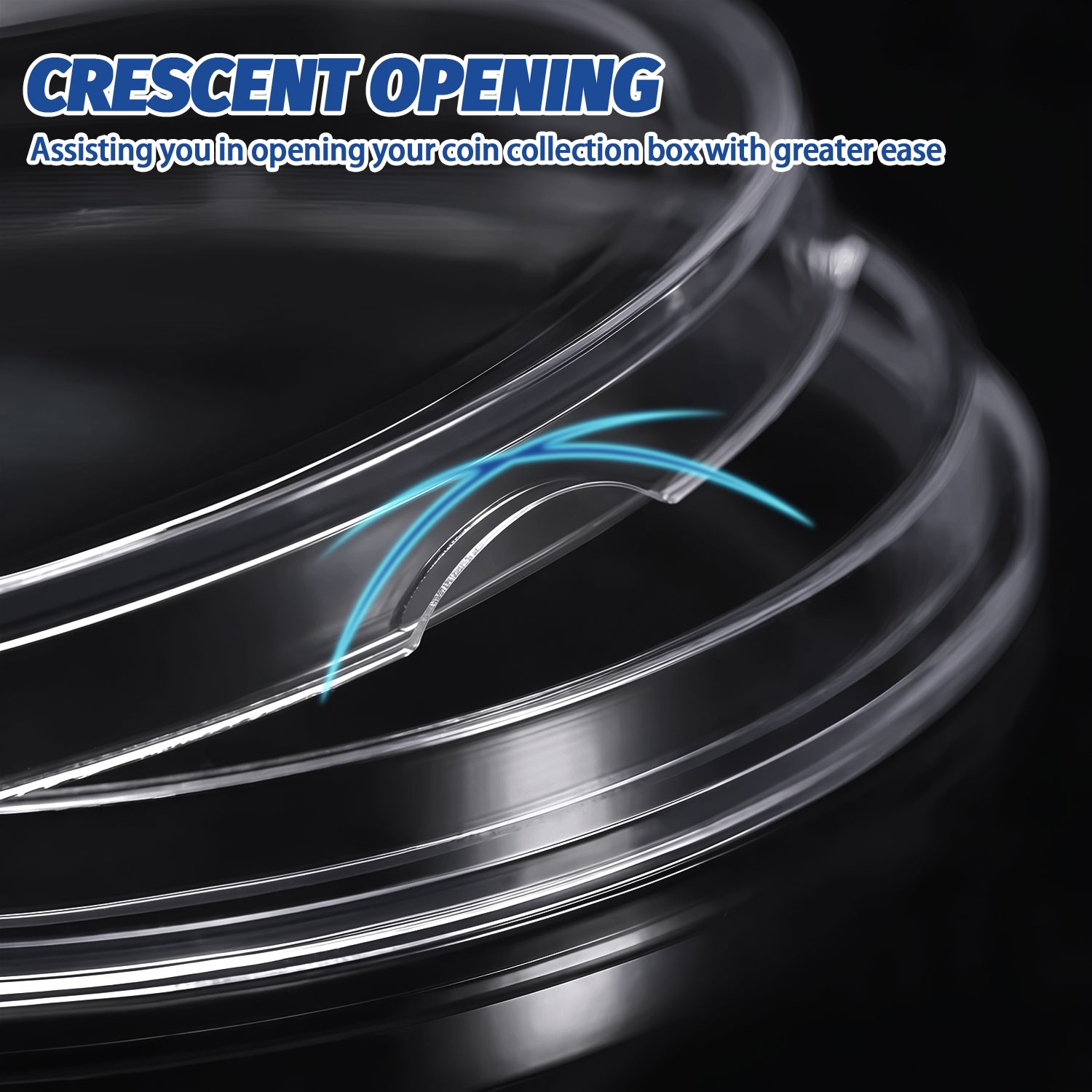 100 Direct Fit Airtight 25mm Coins Capsules Storage Holder for US Quarters