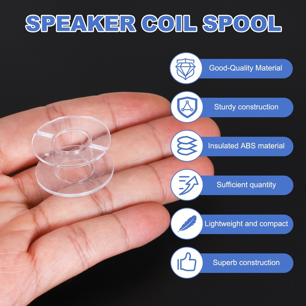 10pcs Speaker Crossover Bobbin Spools Coil, 31x18mm ABS Empty Spools