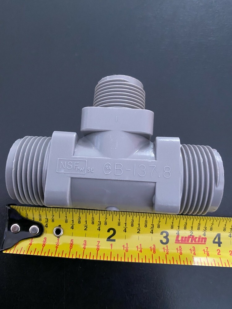 Quest 1" MPT on both ends and 3/4MPT in middle Adapter Tee