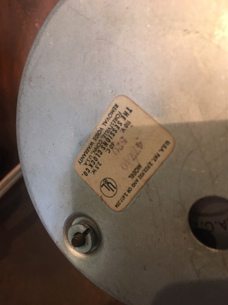 sessions electric wall clock