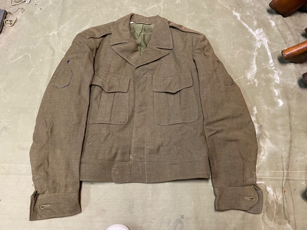 ORIGINAL WWII US ARMY EM NCO M1944 CLASS A IKE JACKET- XSMALL  36R