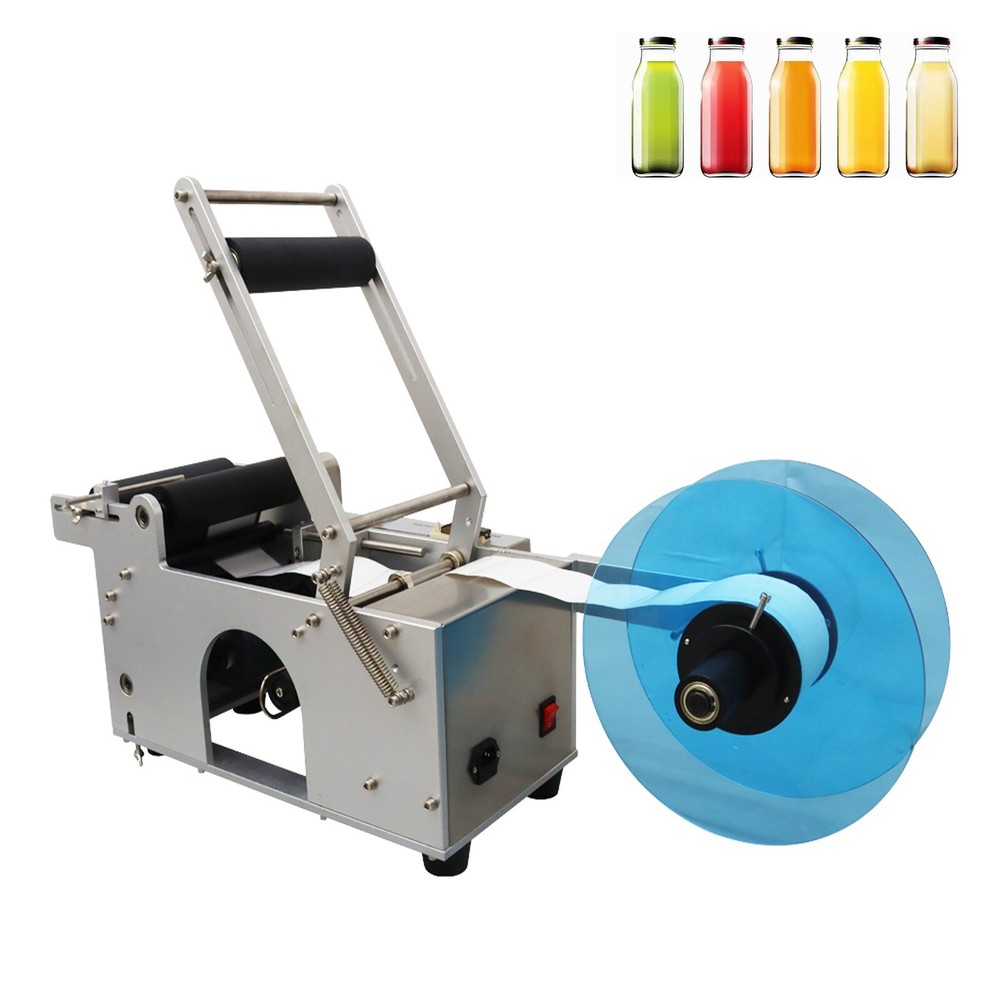 Round Bottle Labeling Machine Label Applicator Machine Packing Tool Ф0.47"-3.54"