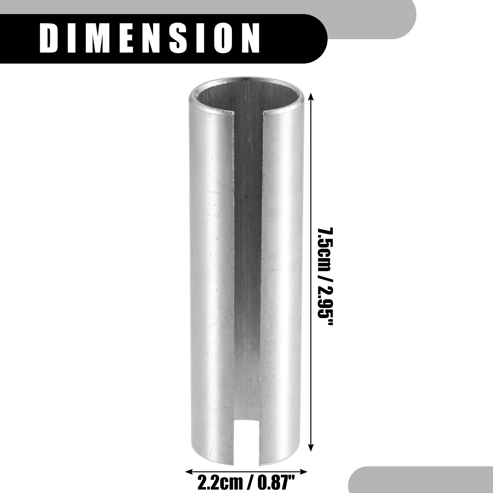 Single 3/4" to 7/8" Pulley Crank Shaft Sleeve Adapter with Step Key Universal