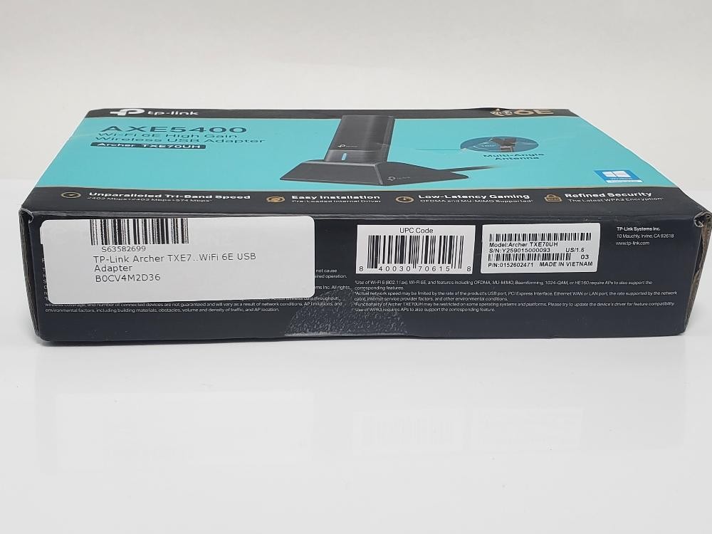TP-Link Archer TXE70UH AXE5400 WiFi 6E USB Adapter