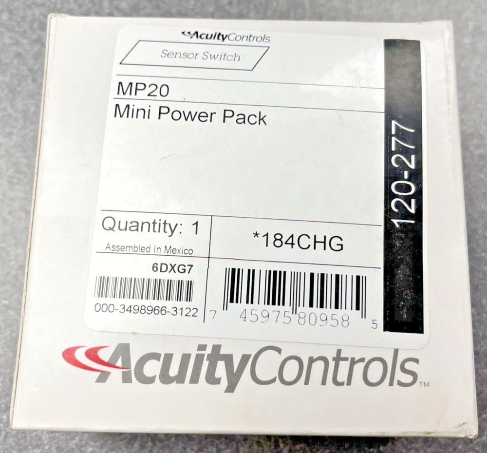 Acuity Controls Sensor Switch MP20 120/277 VAC Mini Power Pack 184CHG