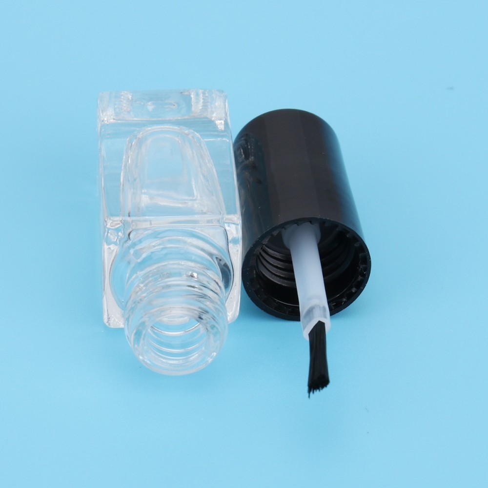 5Pcs 5 Nail Polish Bottles Empty Clear Bottles with Brush Caps