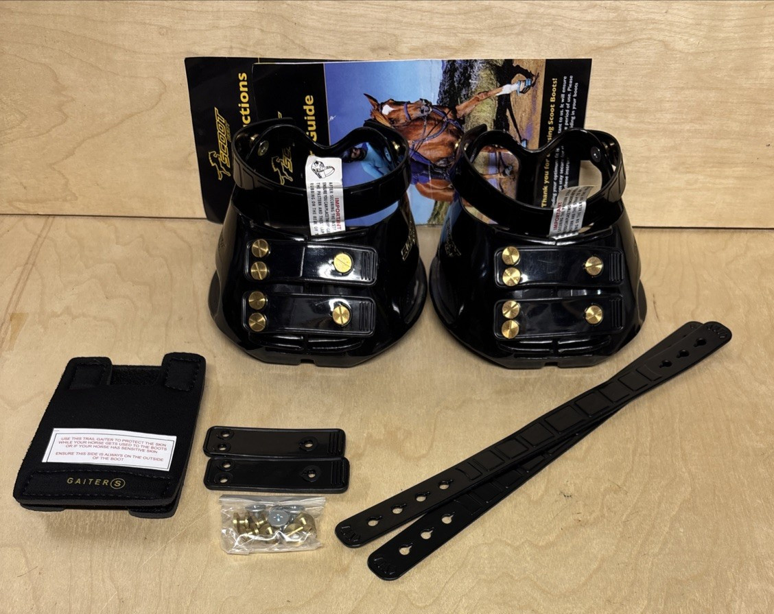 Scoot Boot Horse Hoof Boot - Size 1 - PAIR - Lightweight Performance Boots