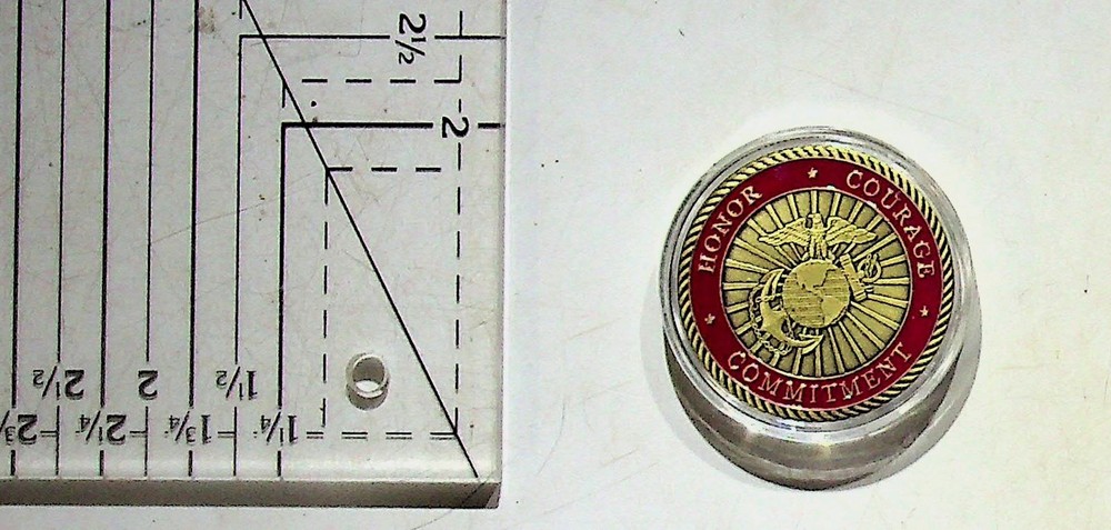USMC Semper Fi Military Challenge Coin Honor Courage Commitment