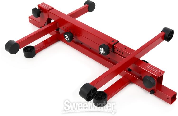 K&M 18820 Omega Pro Keyboard Stand - Ruby Red