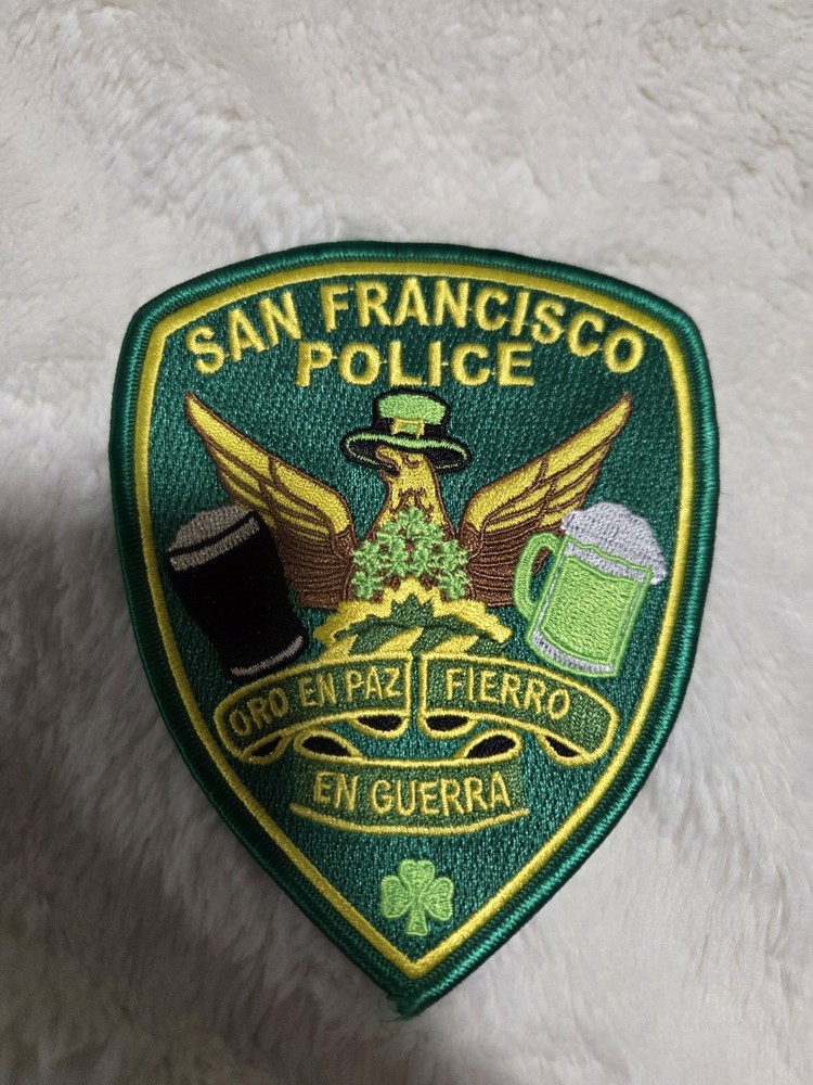 SFPD Police St. Patrick's Day Parade Patch Green