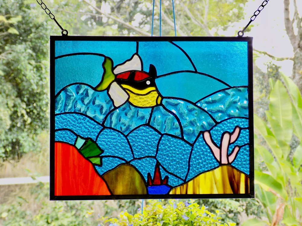 stained glass panel window