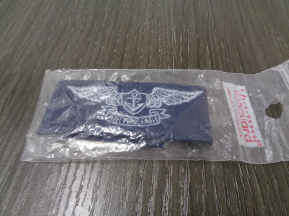 USN NAVY USN NAVY BLUE CLOTH PATCH COVERALL EAWS VANGUARD NEW