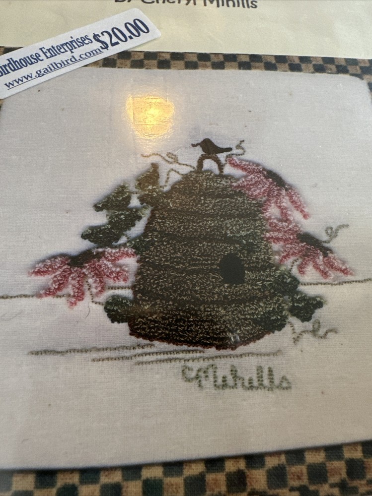 Punchneedle Collection Embroidery Pattern & Kit Bee Hive By Cheryl Mihills