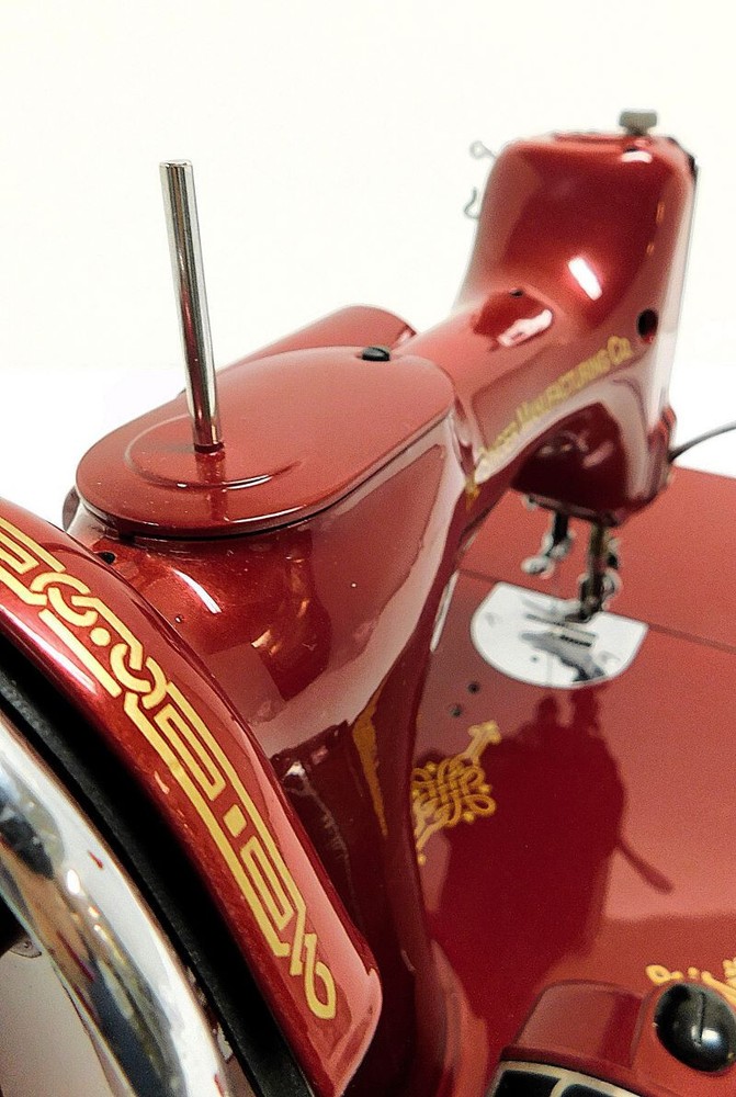 Desk Dave's "RUBY RED" Singer Featherweight 221 Sewing Machine
