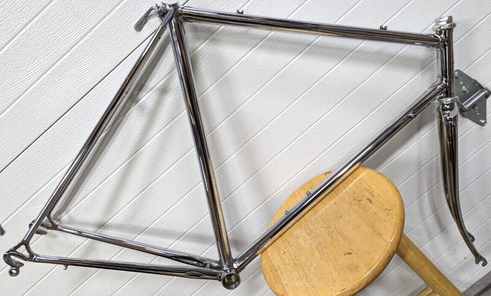 Vintage Falcon chrome Columbus bicycle frame set
