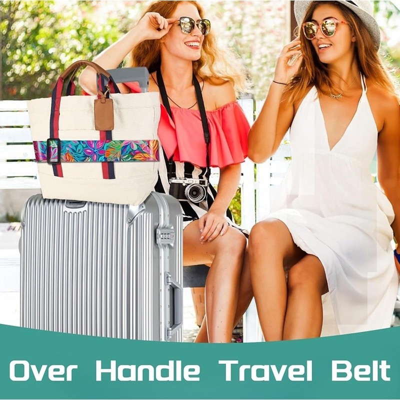 Durable Adjustable Luggage Straps Unique Baggage Identifier Travel Accessory New