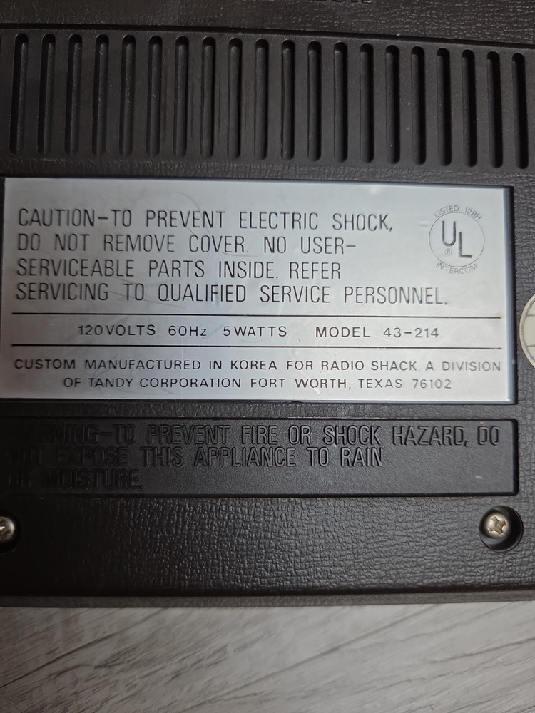 Radio Shack / Realistic Selectacom FM Wireless Intercom - Powers On