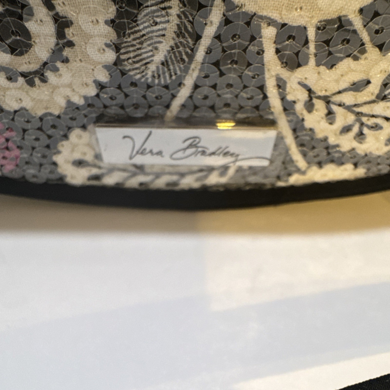 Vera Bradley Disney Mickey Mouse Small Crossbody Bag Black White Pink RARE